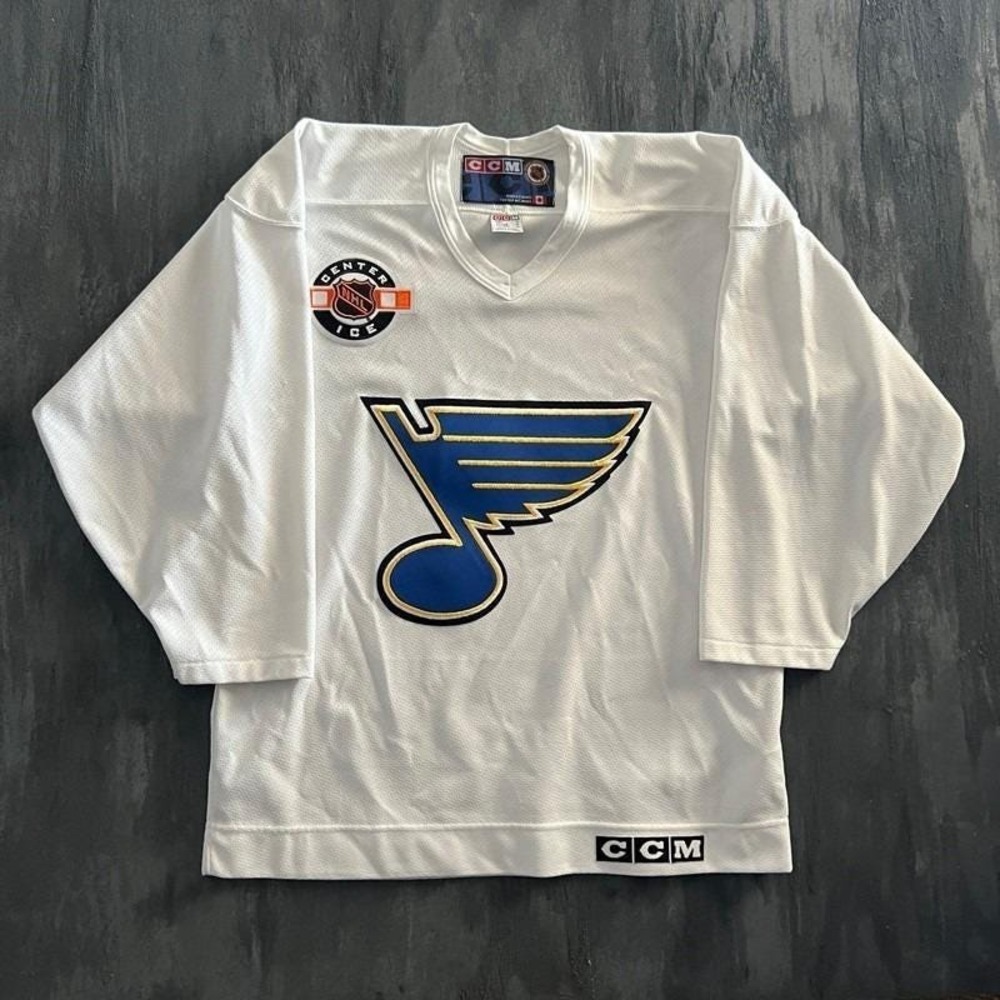 Vintage St Louis Blues Jersey Mens XL White 1990s CCM NHL